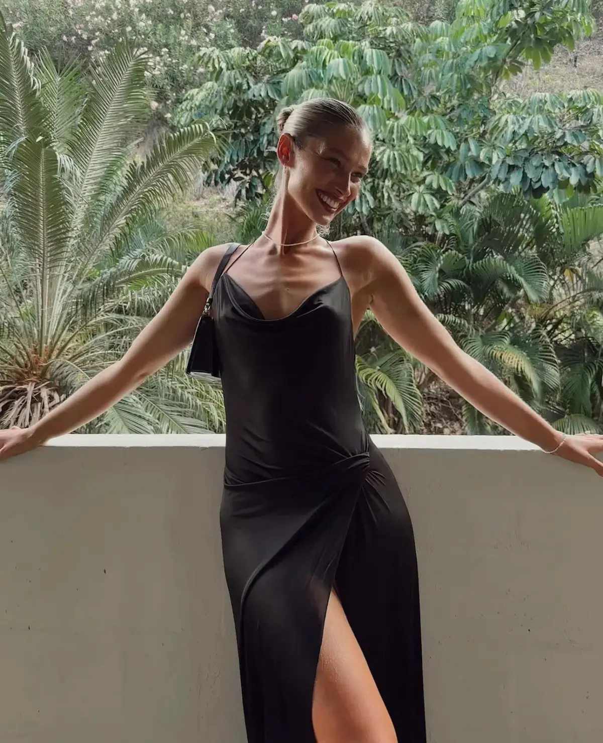 Bec And Bridge Ariel Cowl Maxi Dress Black Size 6 - Image 3