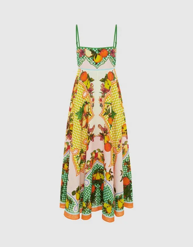 Alemais Lemonis Sundress Multi Print Size 12 - Image 6