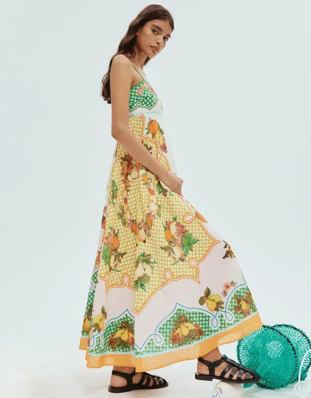 Alemais Lemonis Sundress Multi Print Size 12 - Image 2