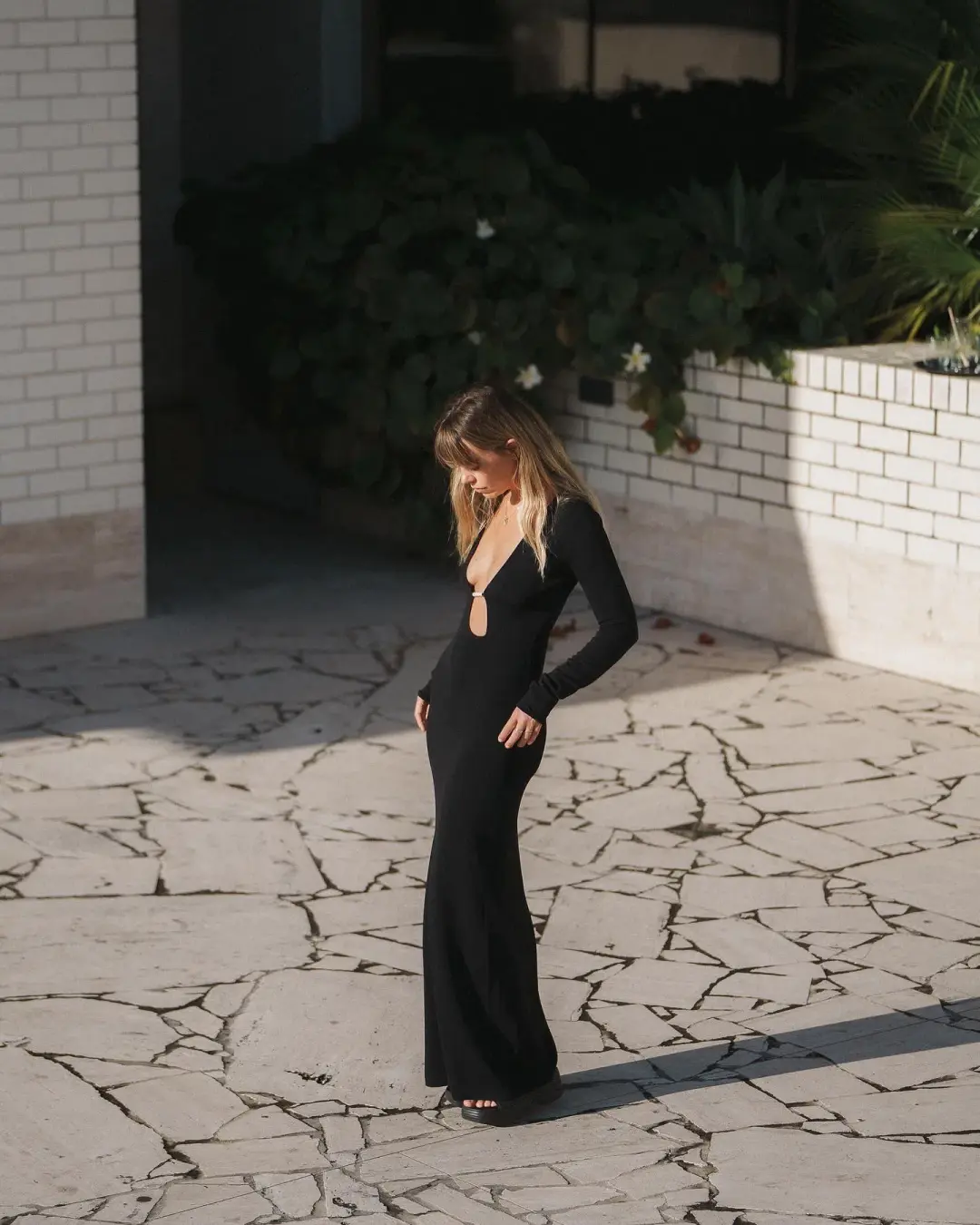 Sir the Label Kinetic Beaded Maxi Dress Black Size 0 / AU 6 for rent on The Volte - main image