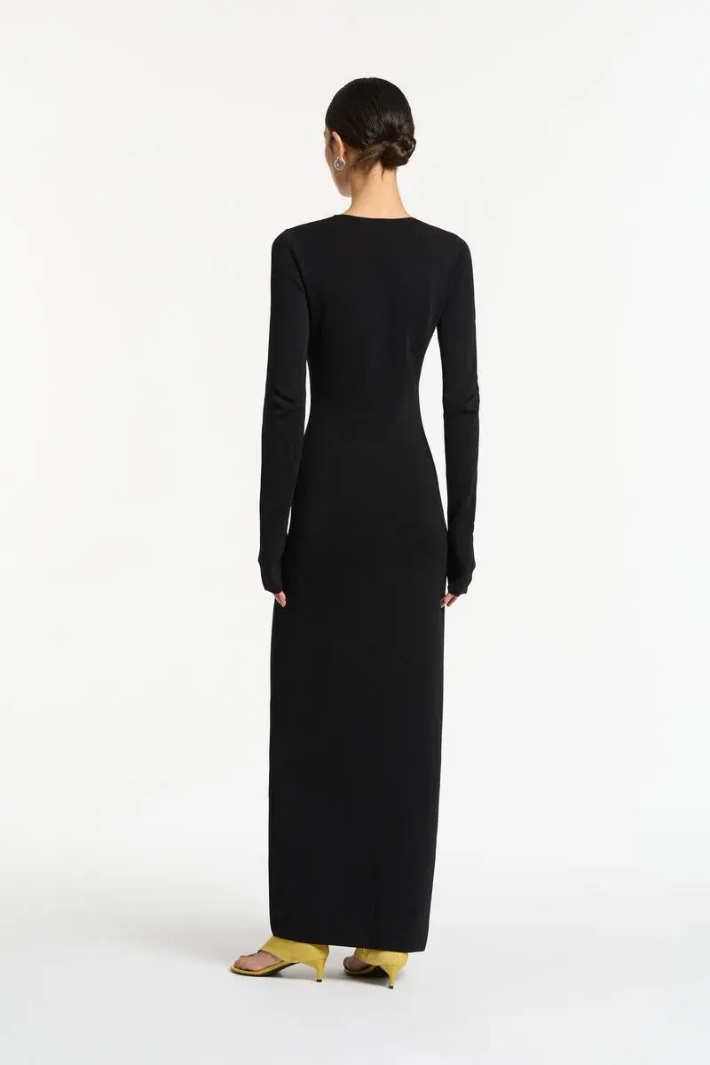 Sir the Label Kinetic Beaded Long Sleeve Maxi Dress Black Size 1 / AU 8 - Image 2
