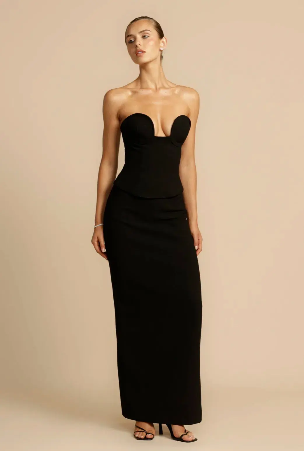 Arcina Ori Frida Bustier and Sloan Skirt Set Black - Image 6