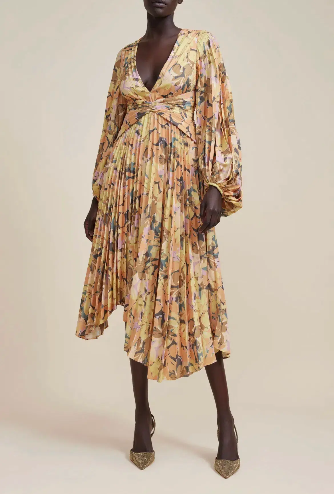 Acler Palms Midi Dress Kaleidoscope Floral Size 8 - Image 2