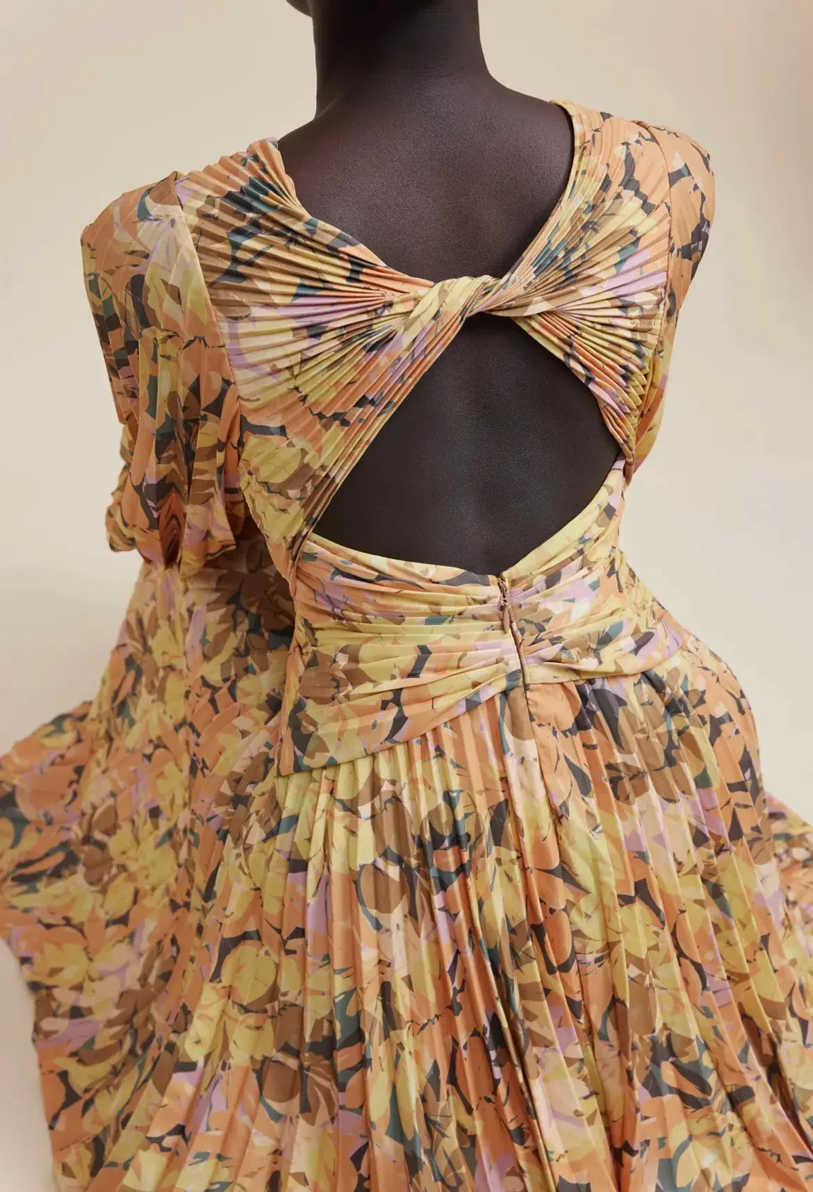 Acler Palms Midi Dress Kaleidoscope Floral Size 8 - Image 3