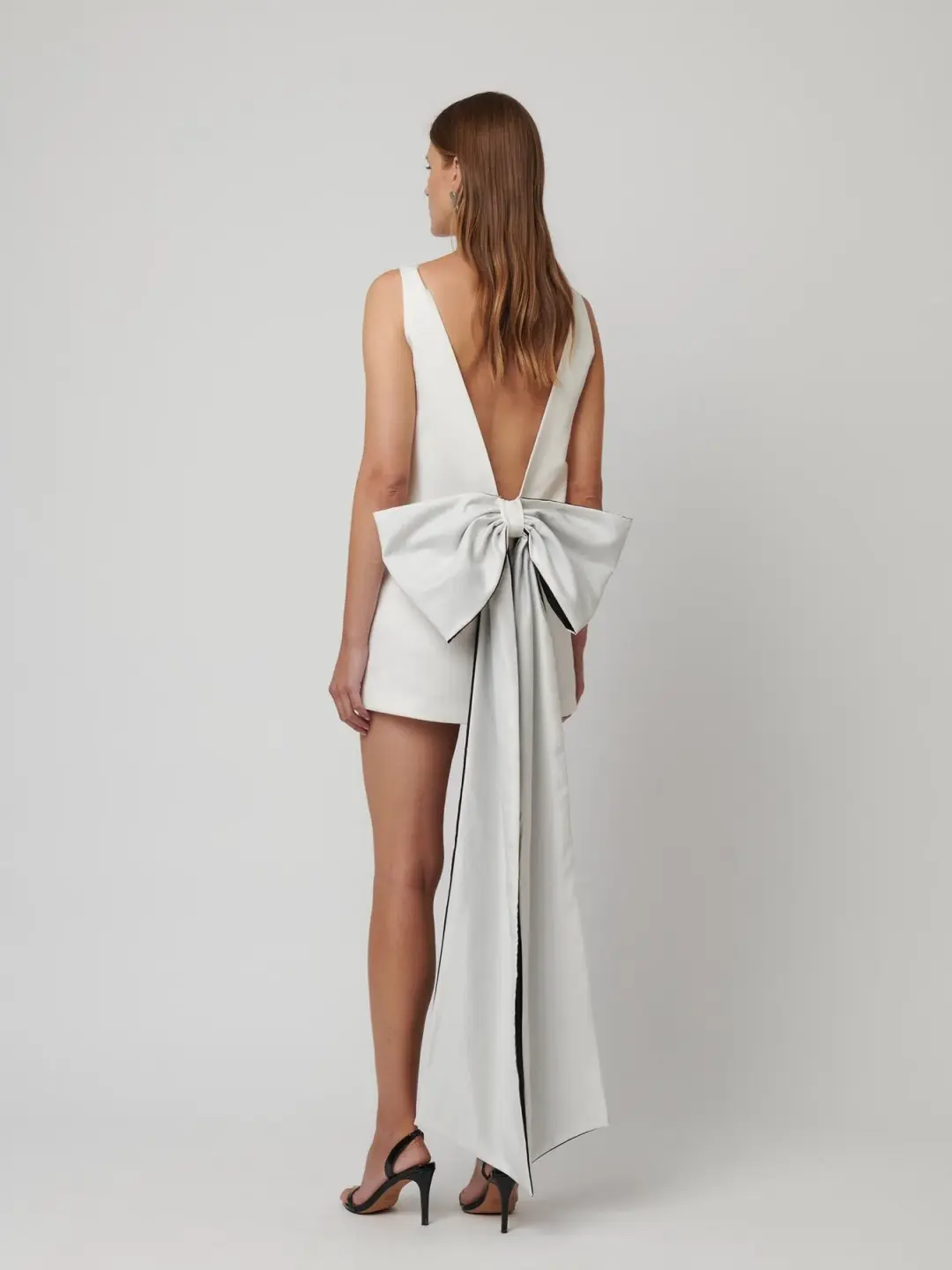 Effie Kats Nikola Mini Dress in Ivory Size S (AU 8) for rent on The Volte - main image