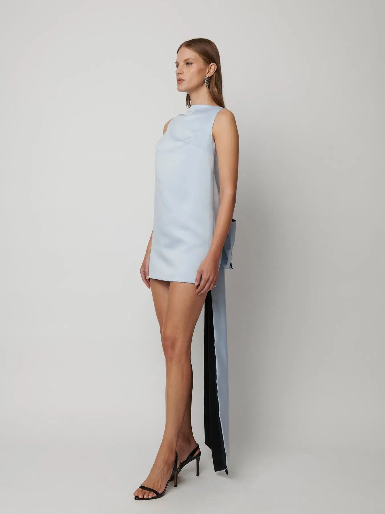 Effie Kats Nikola Mini Dress in Ice Blue Size M (AU 10) - Image 1