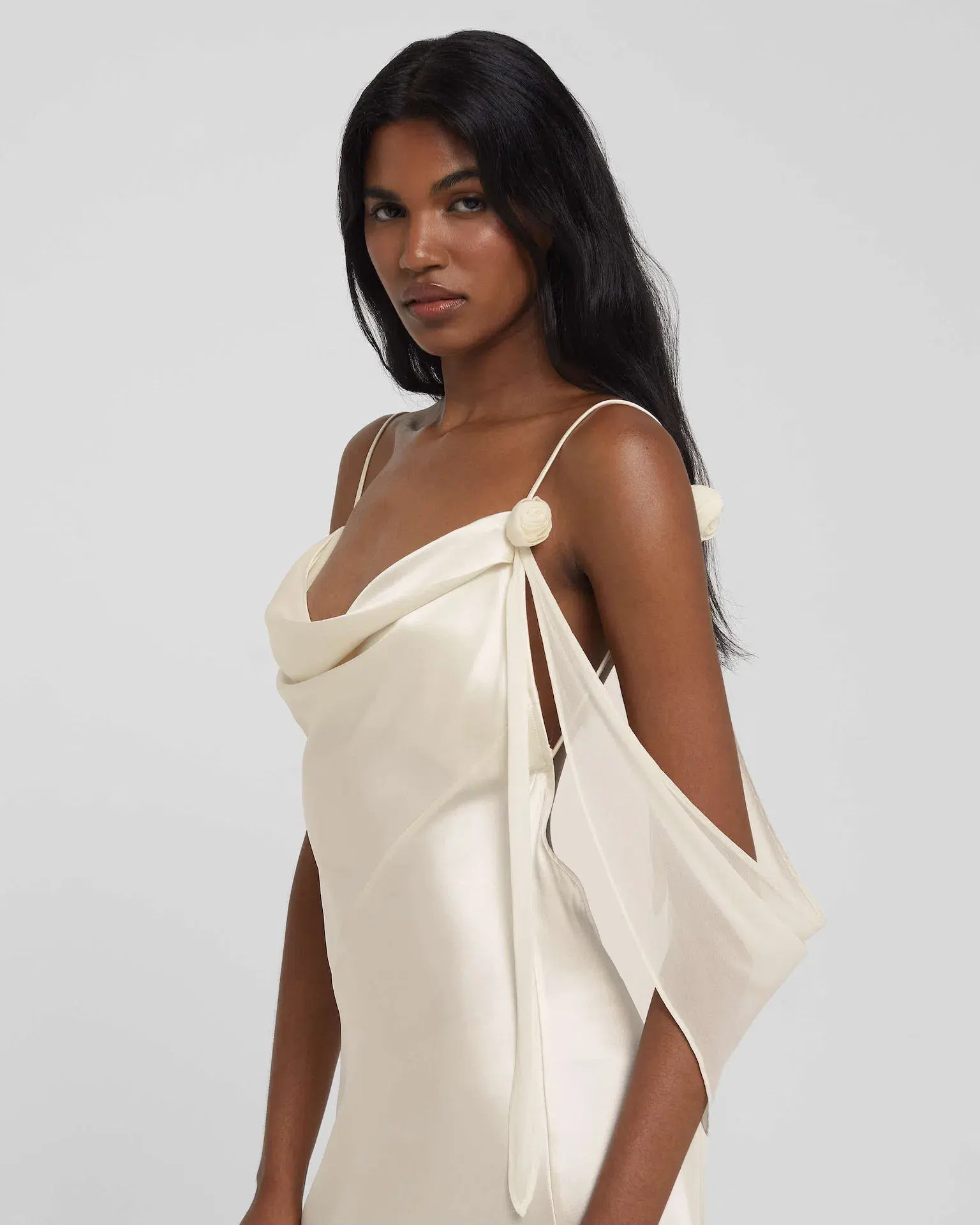 Rat & Boa Lorela Long Dress Ivory Size 8 - Image 2