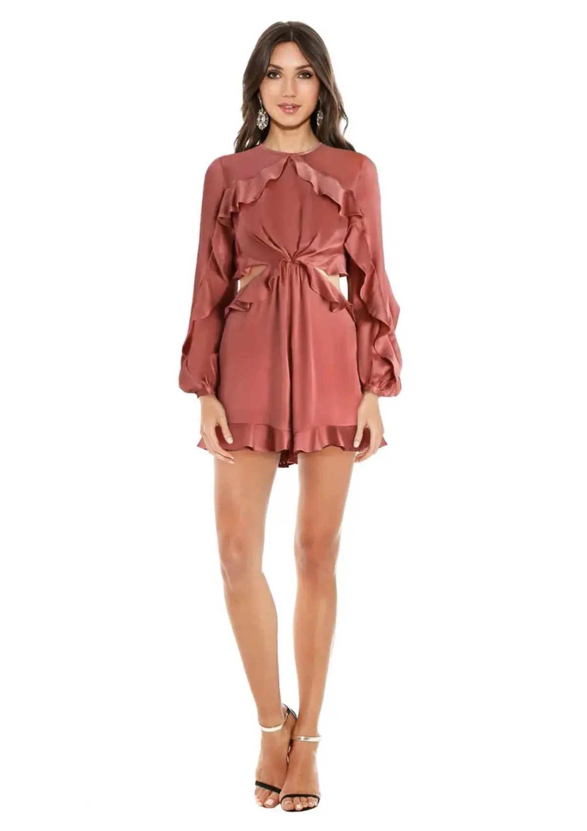 Zimmermann Winsome Flutter Playsuit Guava Size 8 - Image 1