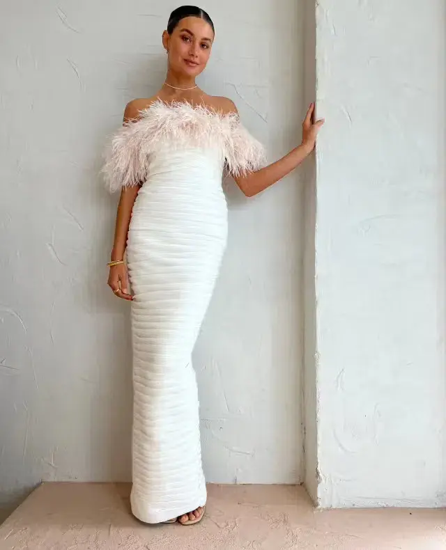 Rachel Gilbert Zion Gown in Ivory Size 1/ AU 8 - Image 1