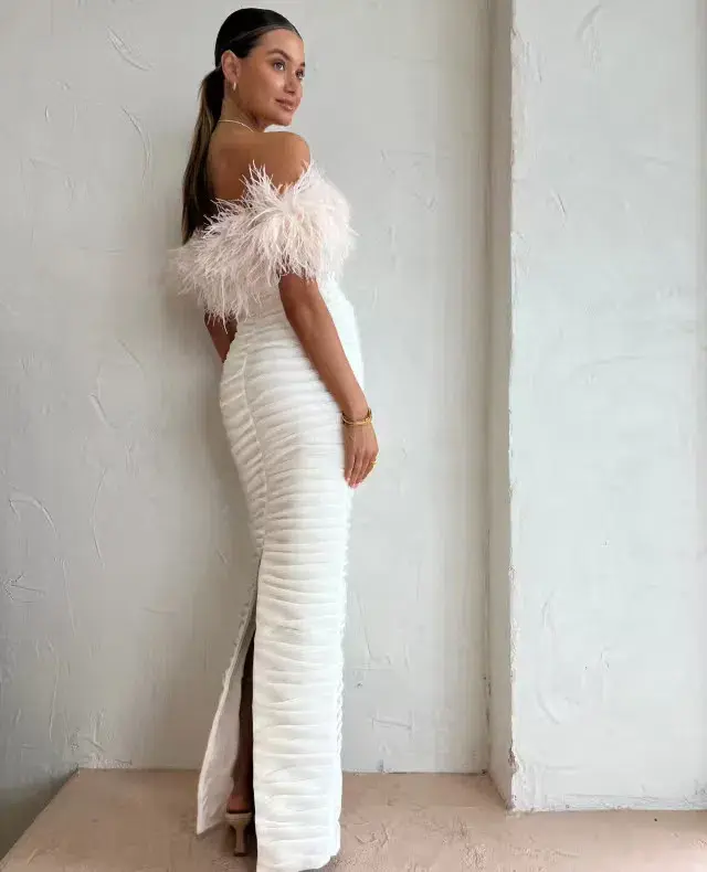 Rachel Gilbert Zion Gown in Ivory Size 1/ AU 8 - Image 5