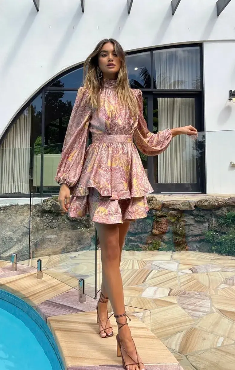 Sheike Cecelia Dress Print Size 10 - Image 2