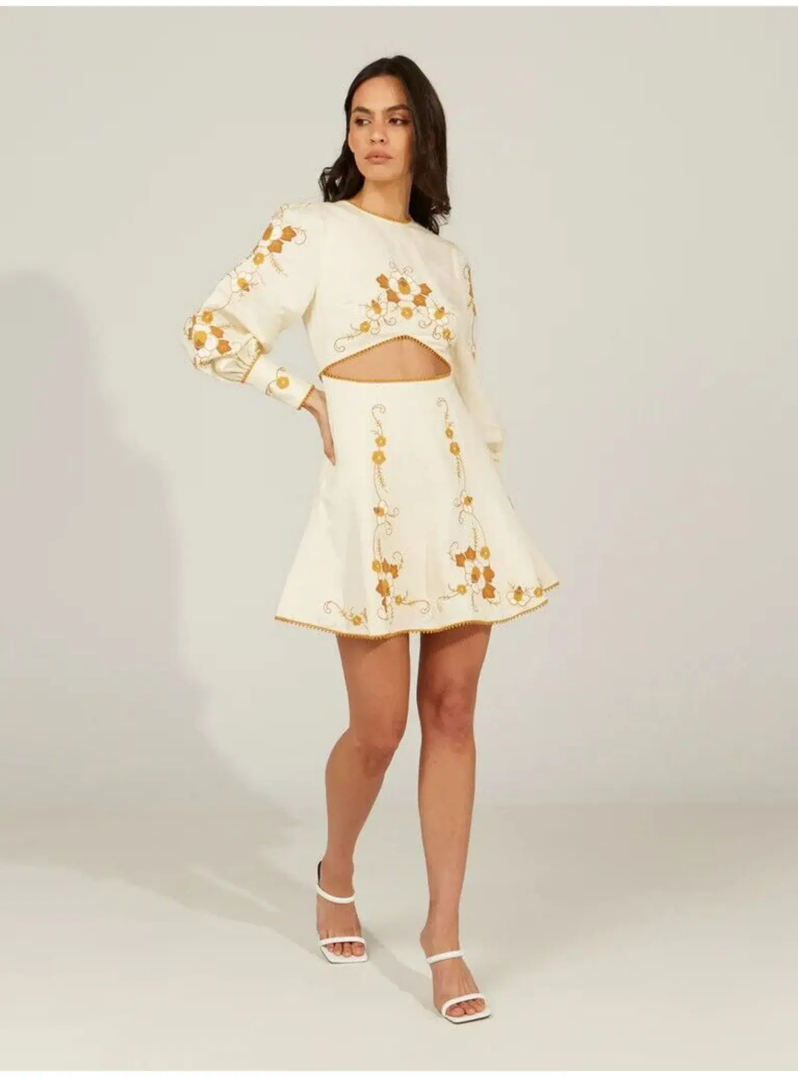 Alice McCall Lera Mini Dress Vanilla Bean Size AU 10 - Image 2