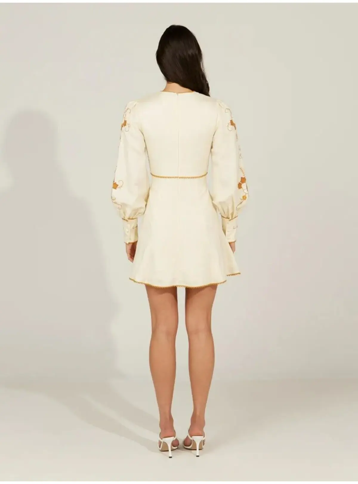 Alice McCall Lera Mini Dress Vanilla Bean Size AU 10 - Image 4