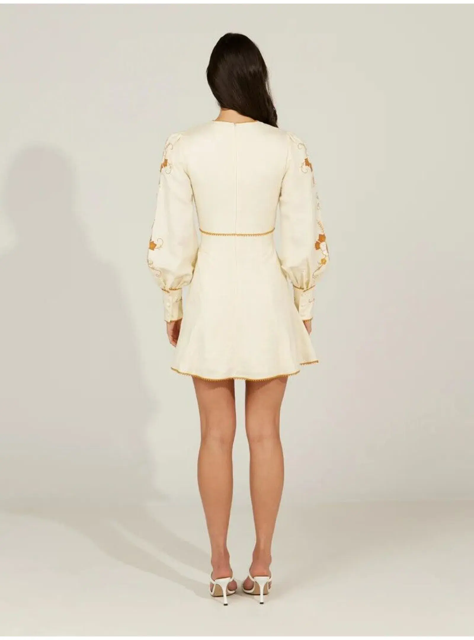 Alice McCall Lera Mini Dress Vanilla Bean Size AU 10 - Image 4