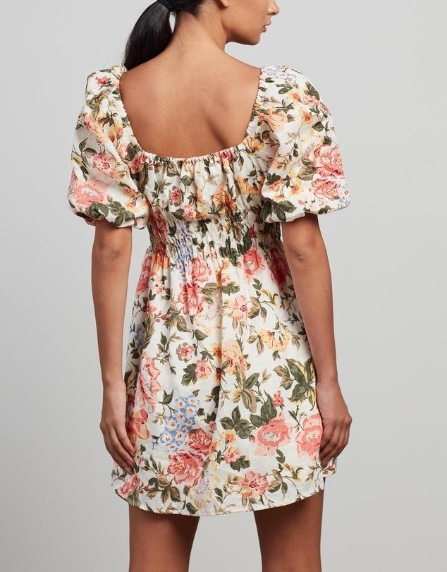 Faithfull the Brand Nikoleta Mini Dress Floral Size 10 - Image 3