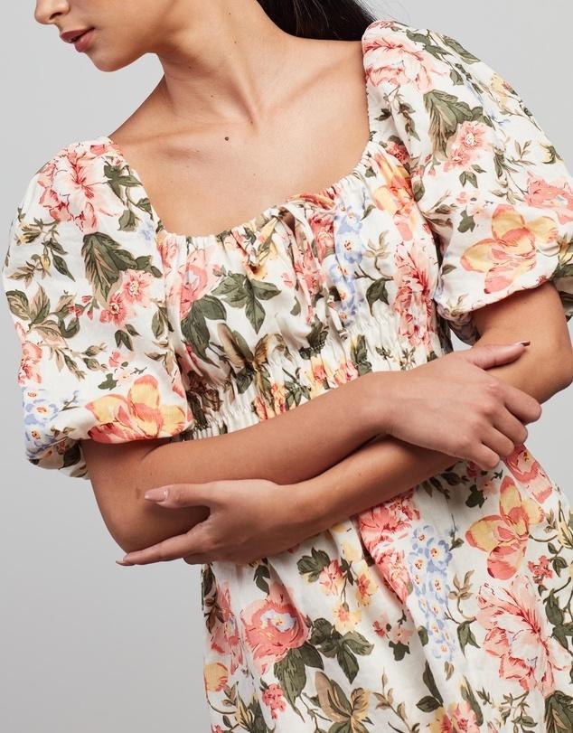 Faithfull the Brand Nikoleta Mini Dress Floral Size 10 - Image 4