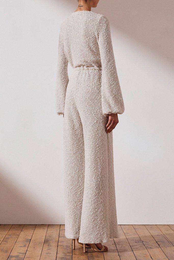 Shona Joy Hayes Drawstring Jumpsuit Cream Size 10 - Image 2