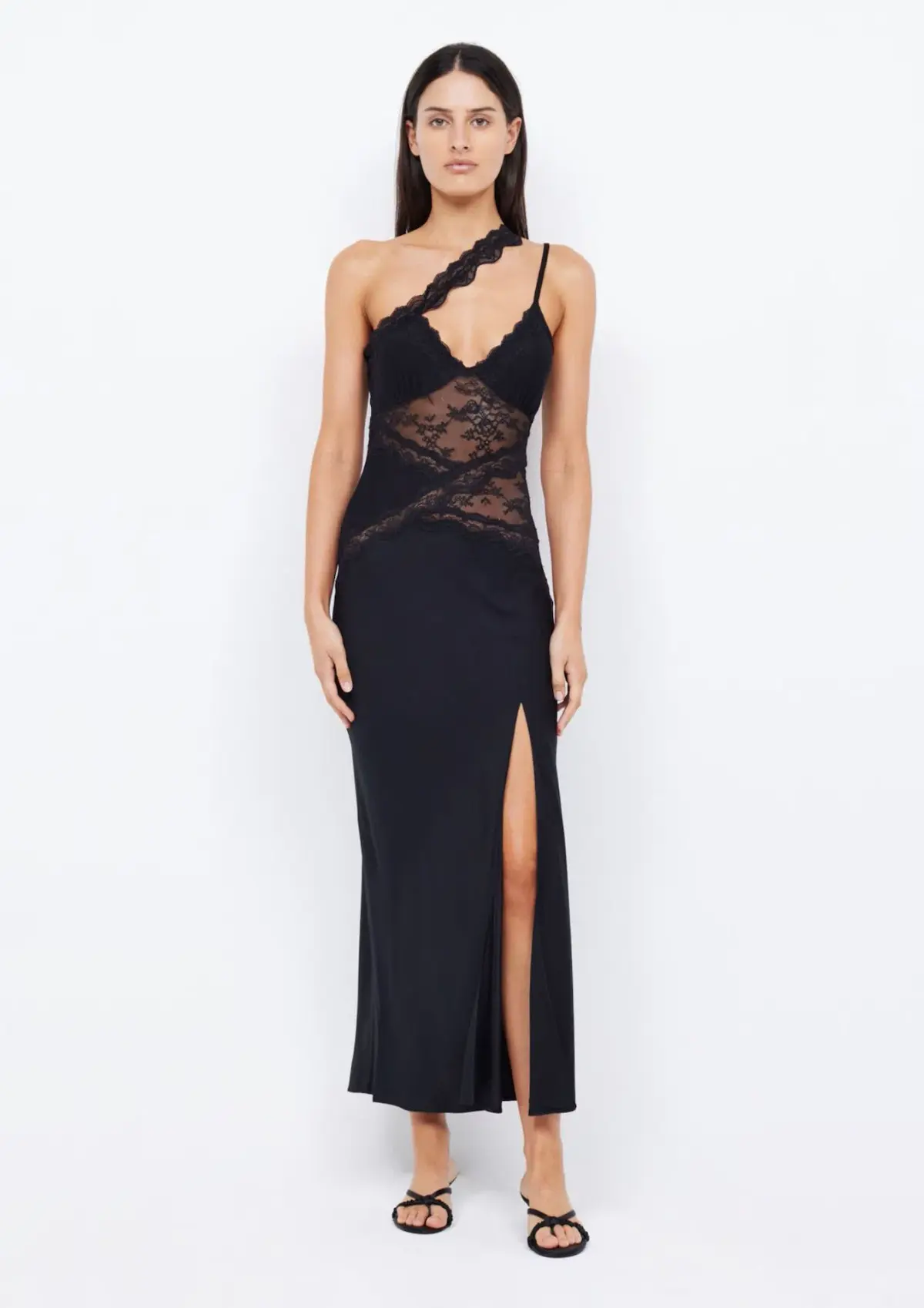 Bec & Bridge Ria Asym Maxi Dress Black Size 6 - Image 1