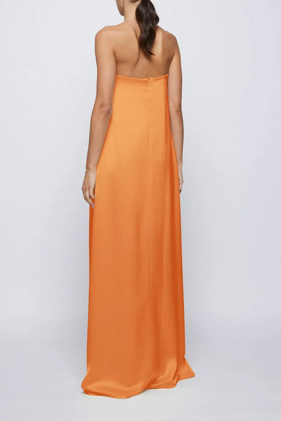 Anna Quan Delfina Strapless Dress Kumquat Size 6 for rent on The Volte - main image