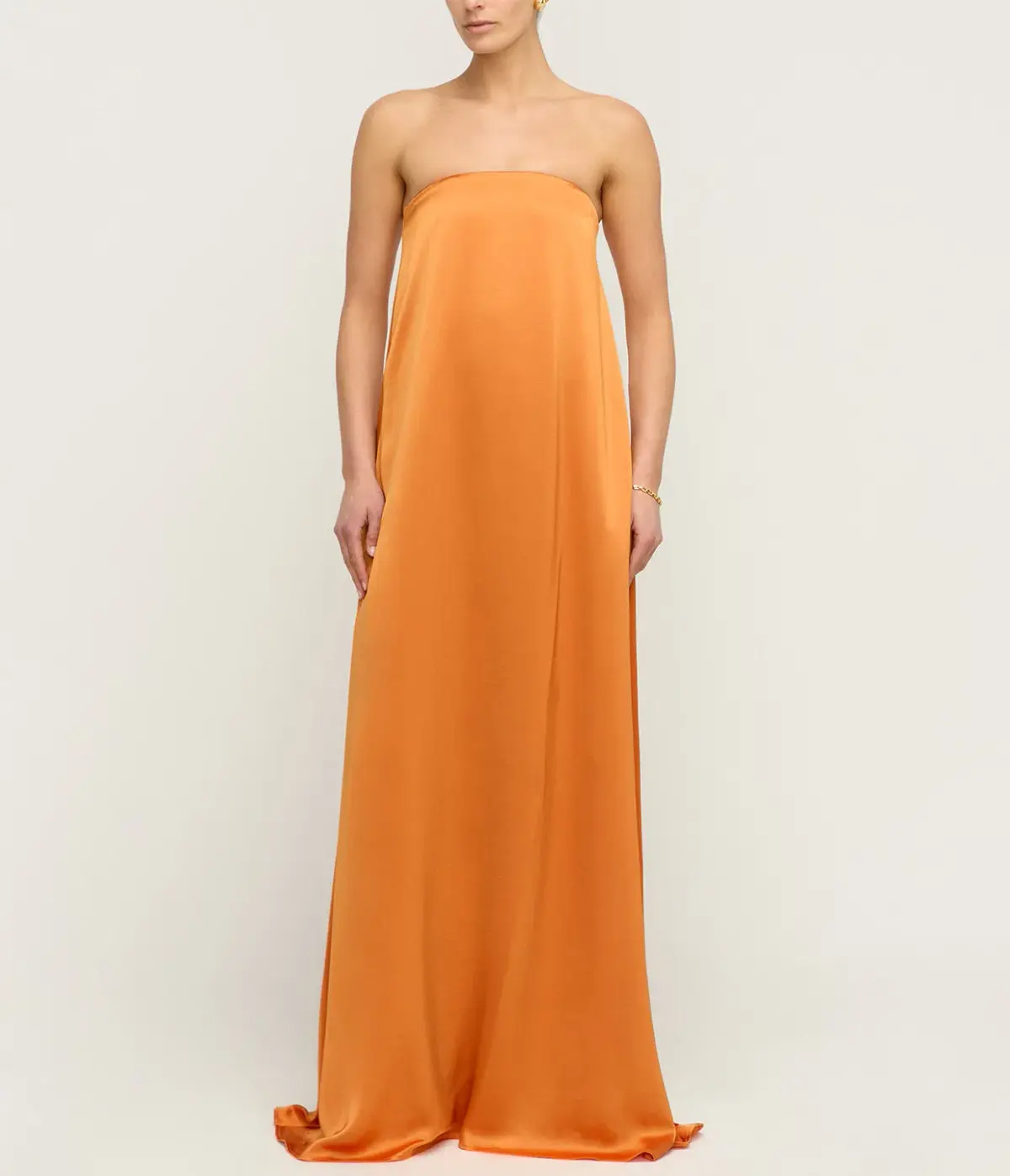 Anna Quan Delfina Strapless Dress Kumquat Size 6 - Image 1