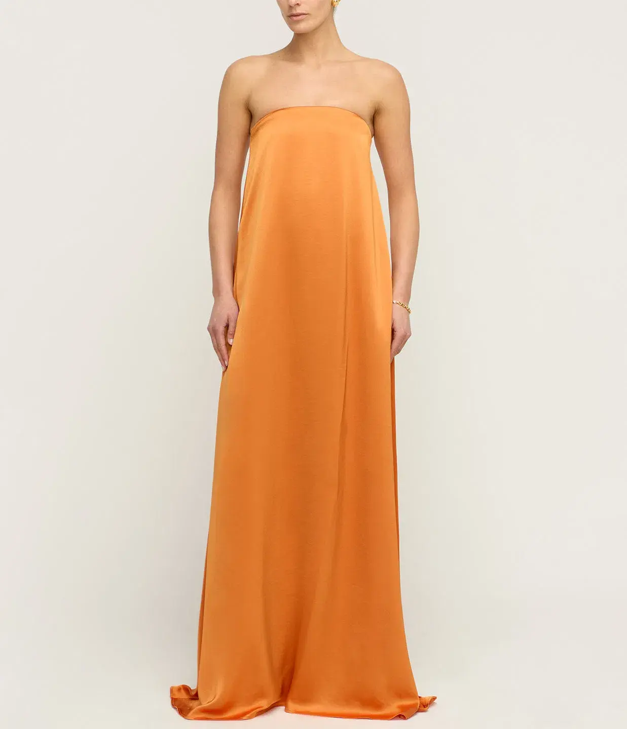 Anna Quan Delfina Strapless Dress Kumquat Size 6 - Image 1