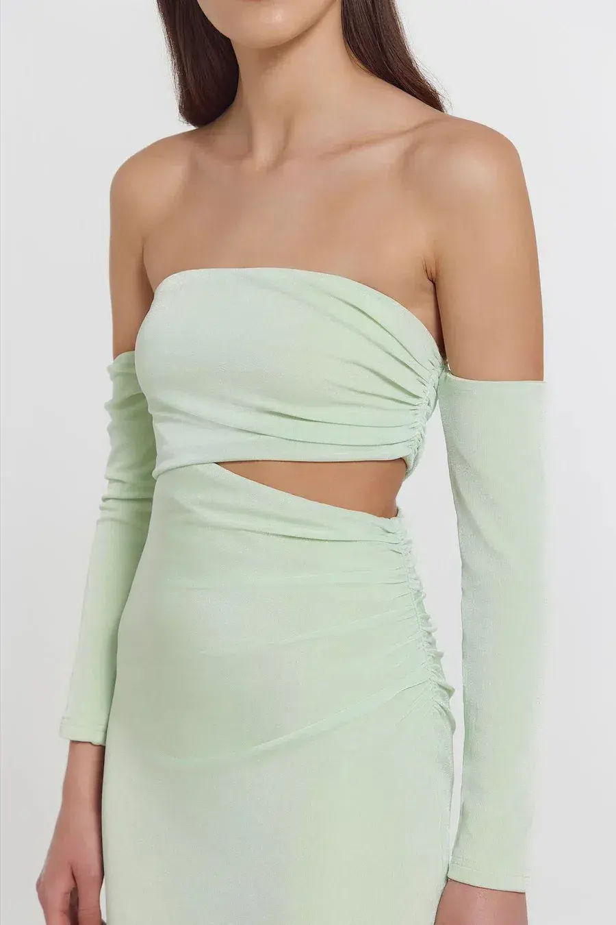 Kianna Gordon Dress in Mint Green Size AUS 6 - Image 2