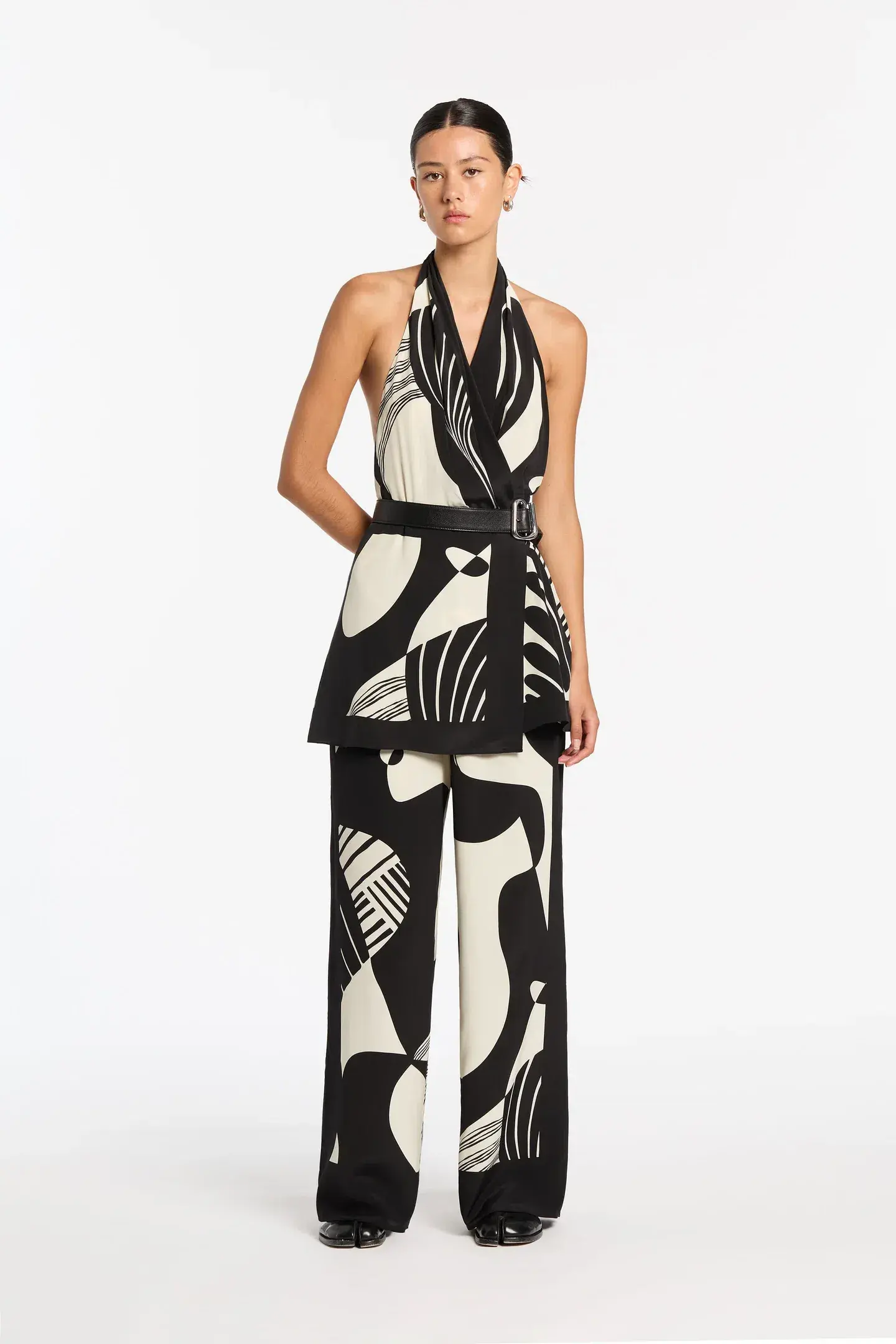 Sir the Label Realisme Pant in Papier Print Size AU 8 - Image 3