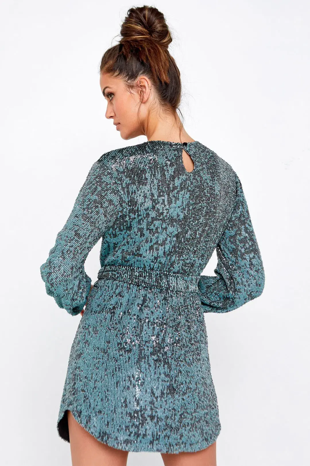 Mossman The Night Fever Tie Dress Sequin Size 8 - Image 3