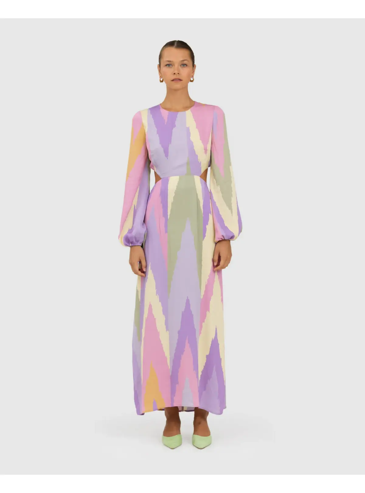 The Wolf Gang Marrakesh Cut Out Maxi Dress Multi Size AU 8 - Image 2