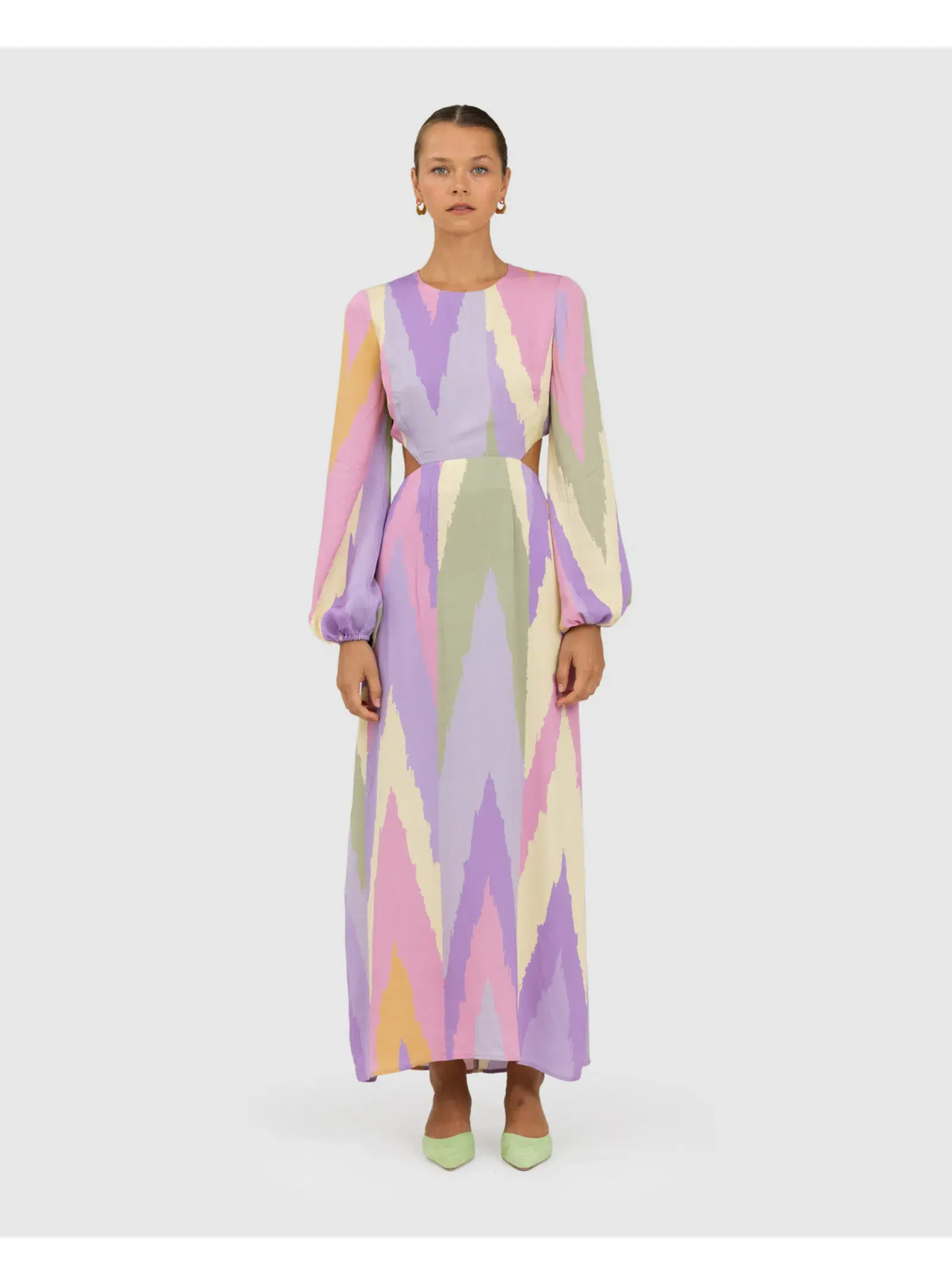 The Wolf Gang Marrakesh Cut Out Maxi Dress Multi Size AU 8 - Image 2
