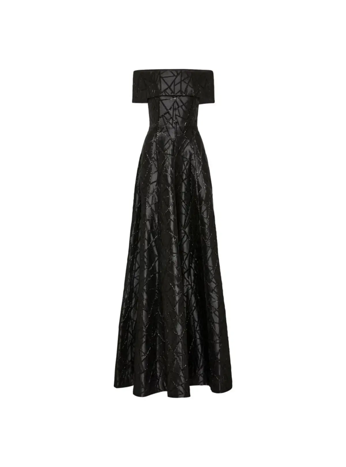 Rebecca Valance Colette Off Shoulder Gown Black Size AU 10 - Image 5