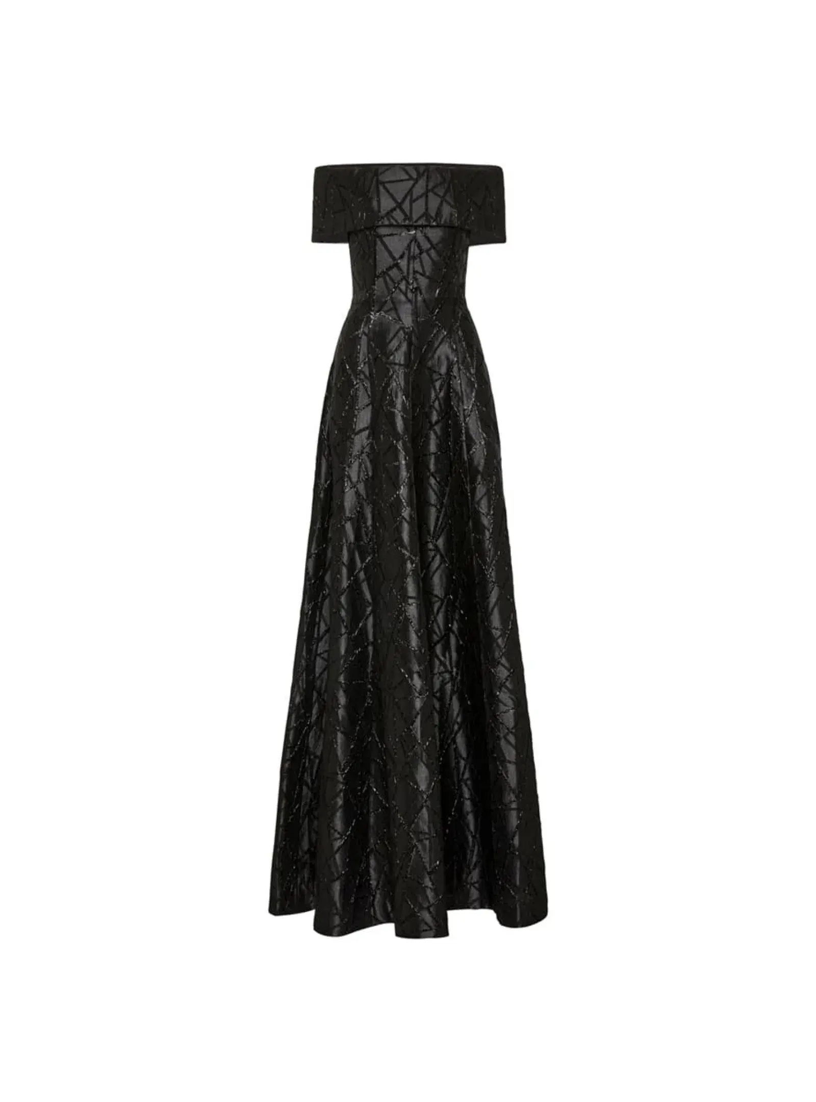 Rebecca Valance Colette Off Shoulder Gown Black Size AU 10 - Image 5