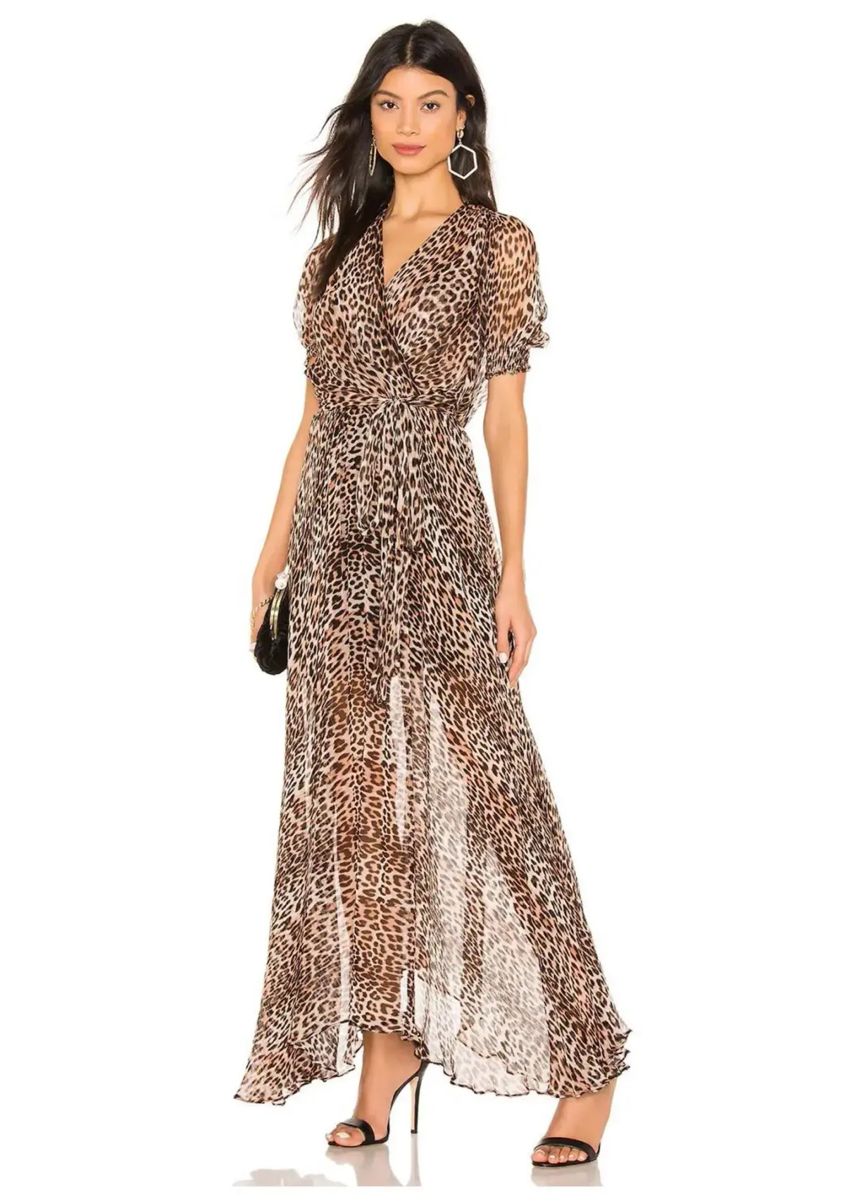 Bec & Bridge Kitty Kat Maxi Dress Leopard Print Size 10 - Image 1