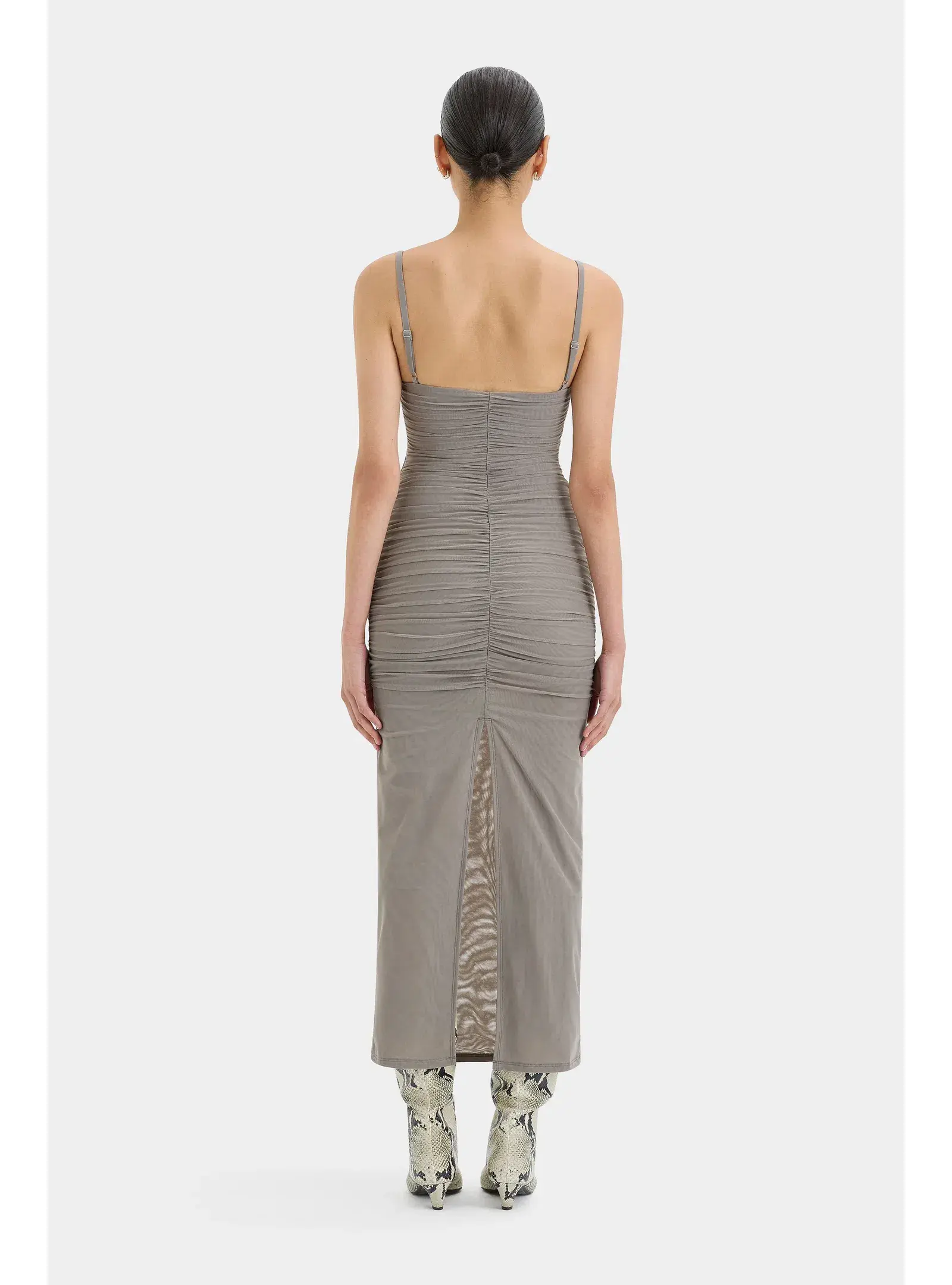Sir the Label Jacques Gathered Midi Dress  Size 1 / AU 8 - Image 3