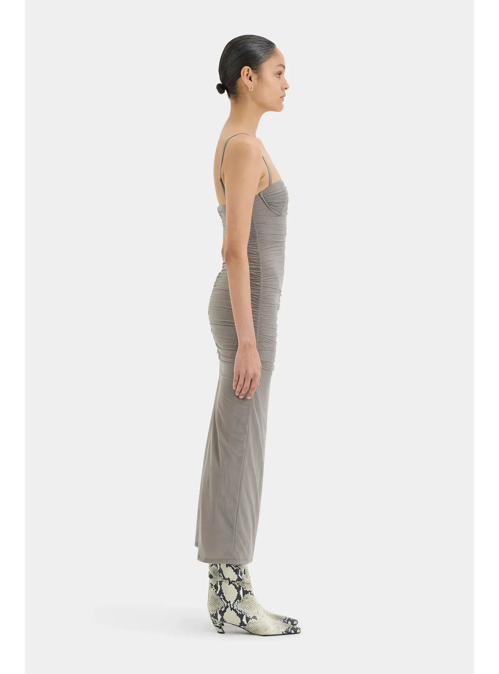 Sir the Label Jacques Gathered Midi Dress  Size 1 / AU 8 - Image 4