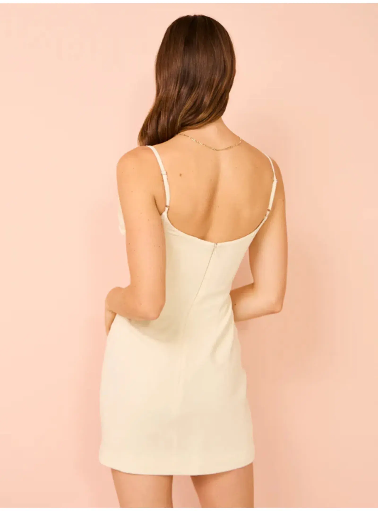 Rachel Gilbert Margot Mini Dress in Coconut Size 1 / AU 8 - Image 4