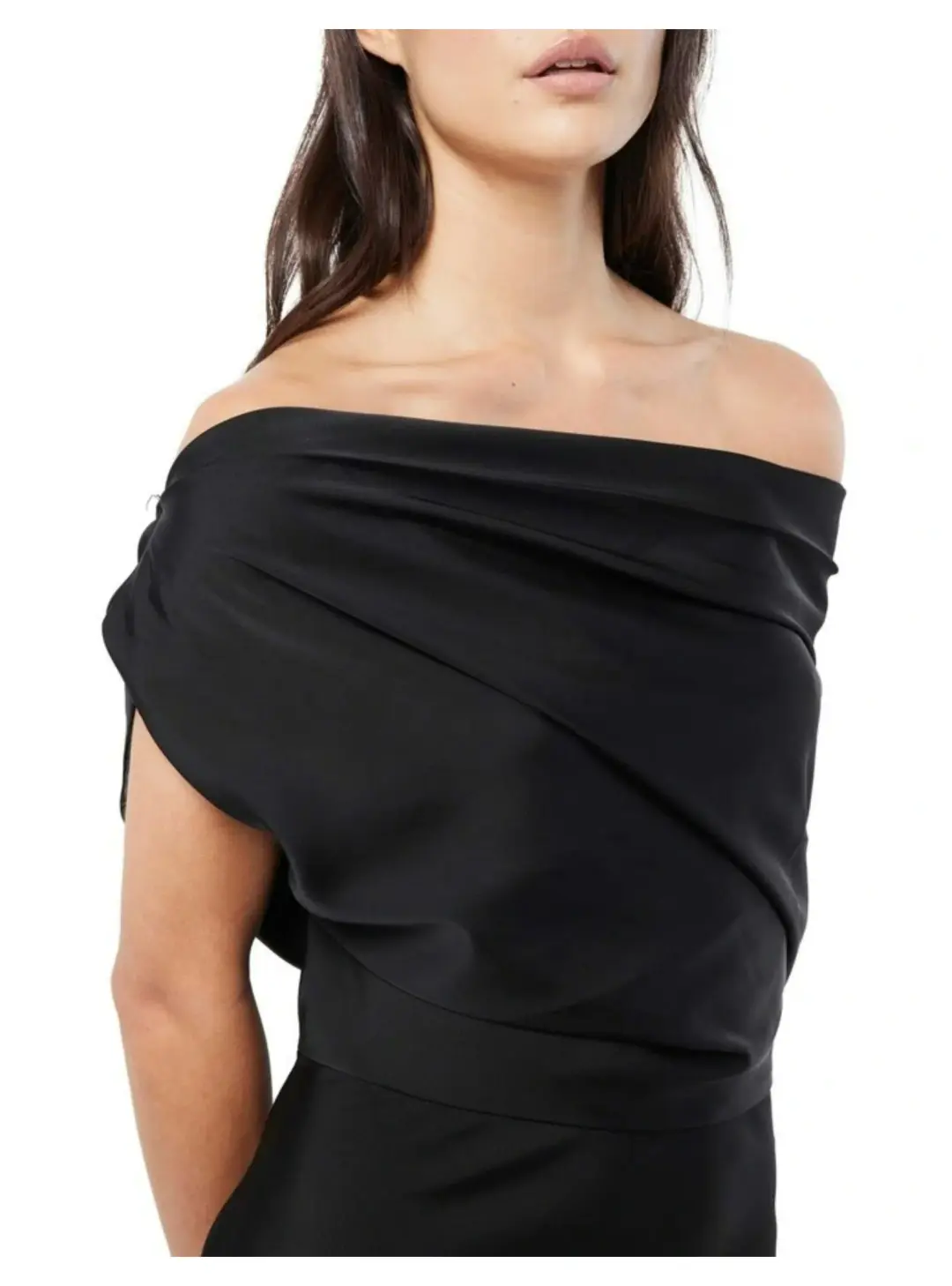 Mossman Love In The Dark Midi Dress Black Size AU 8 for rent on The Volte - main image