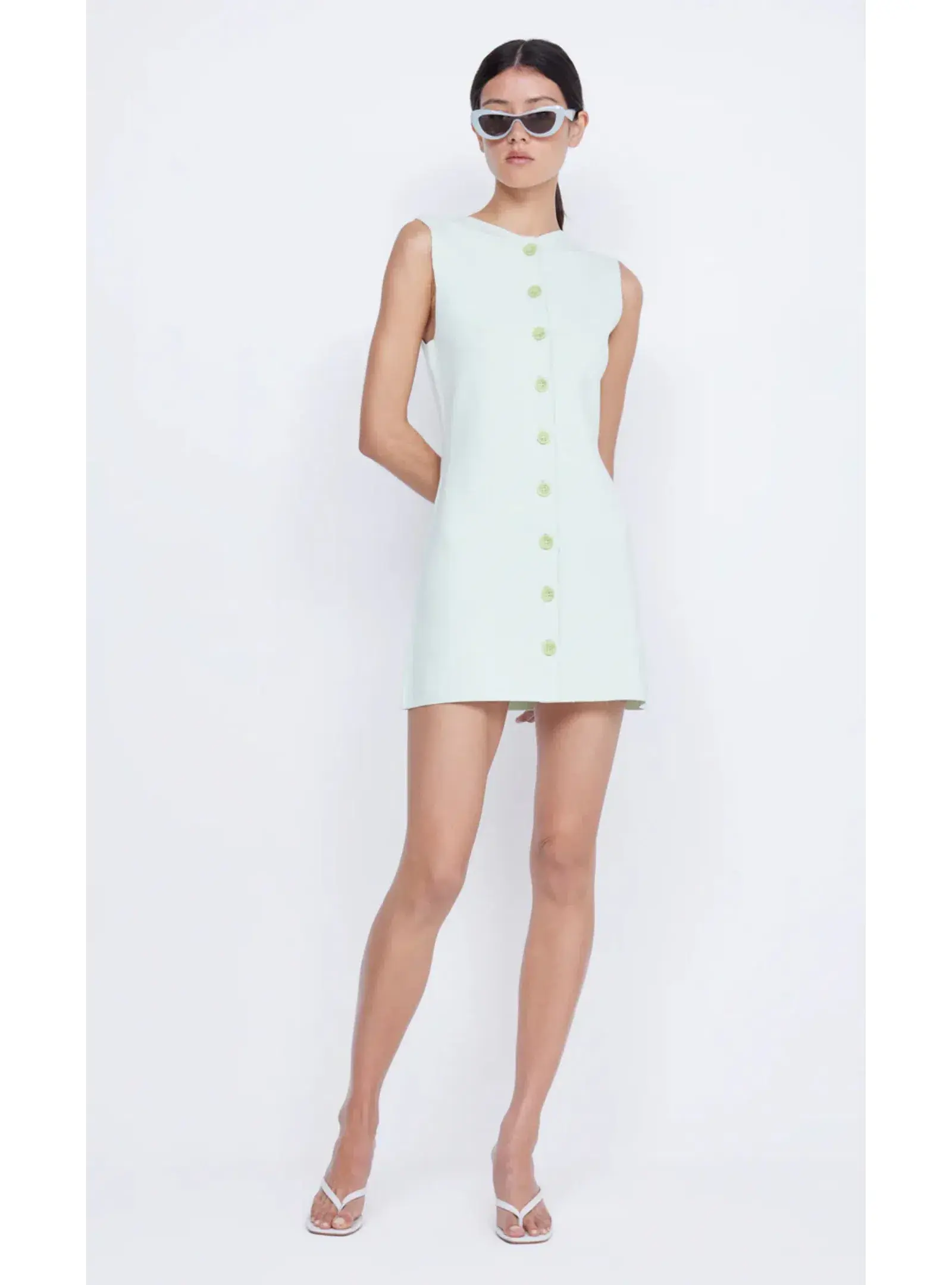 Bec & Bridge Ilora Knit Mini Dress Mint Size AU 10 - Image 1