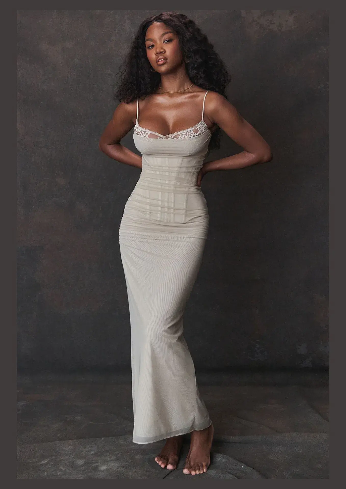 House of CB Nalini Maxi Dress Sand Size XS / 6 AU - Image 1