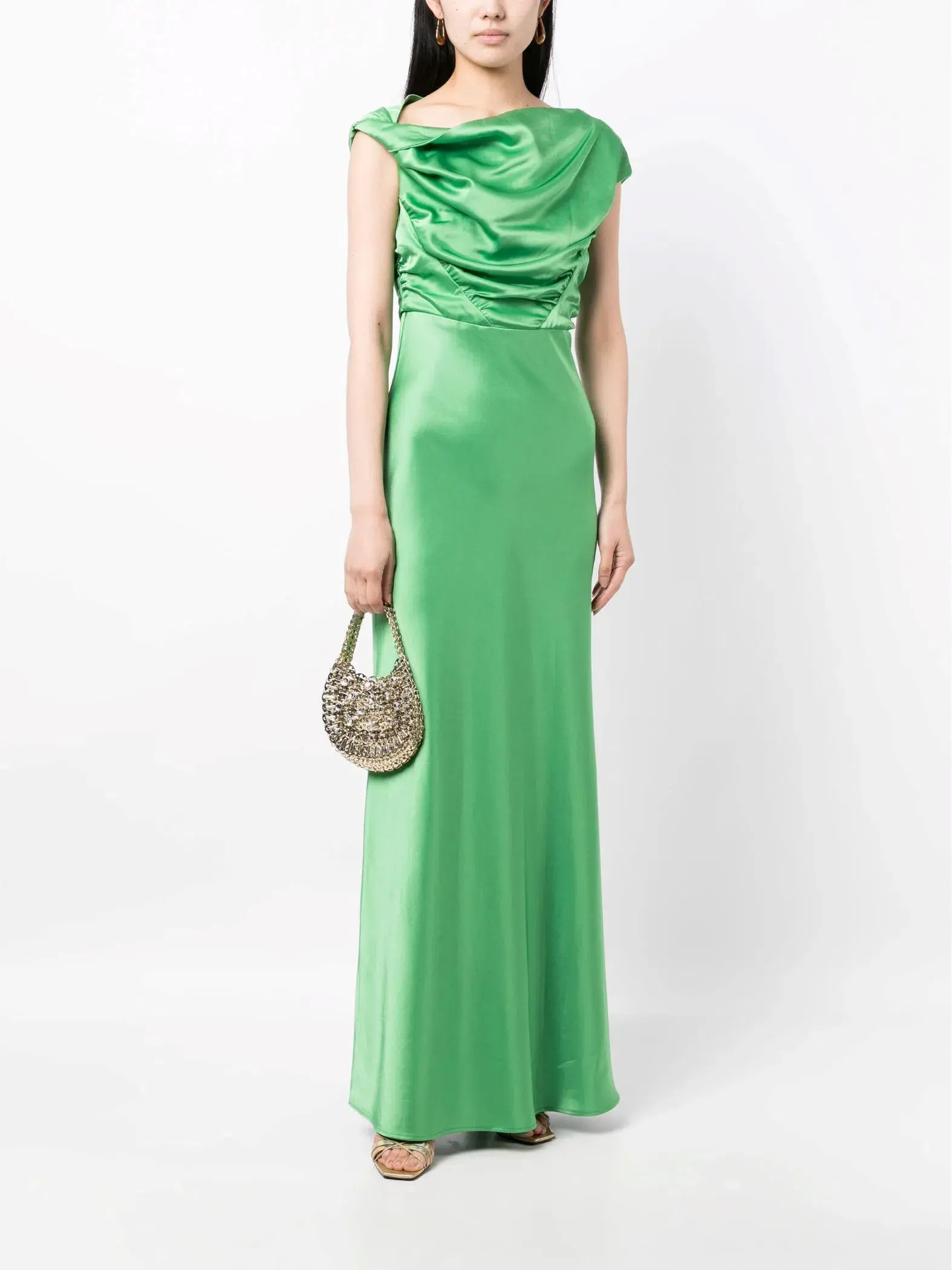 Paris Georgia Davie Dress Basil Green Size XS / AU 6 - Image 1