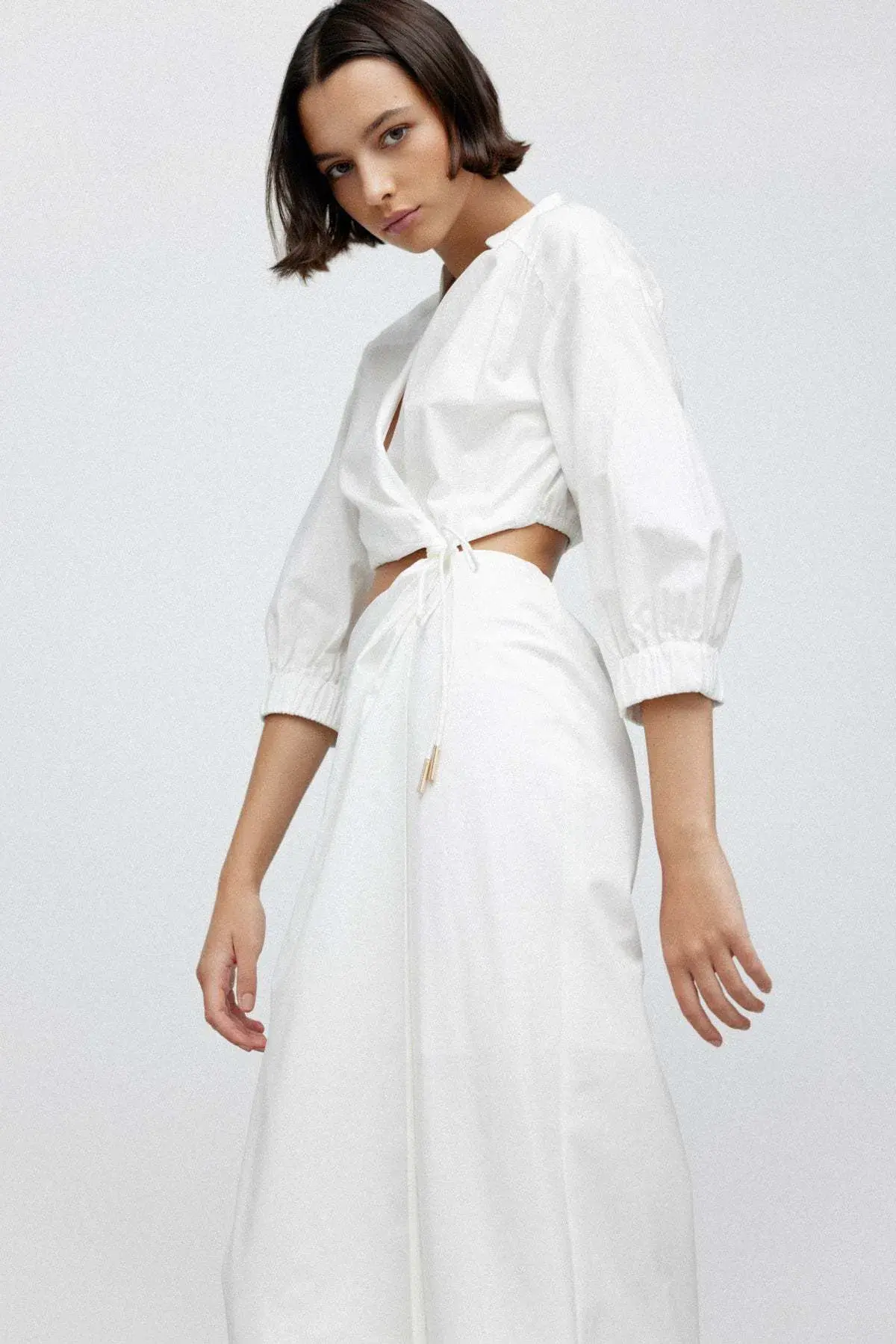 Significant Other Kara Midi Dress Ivory Size 6 - Image 2