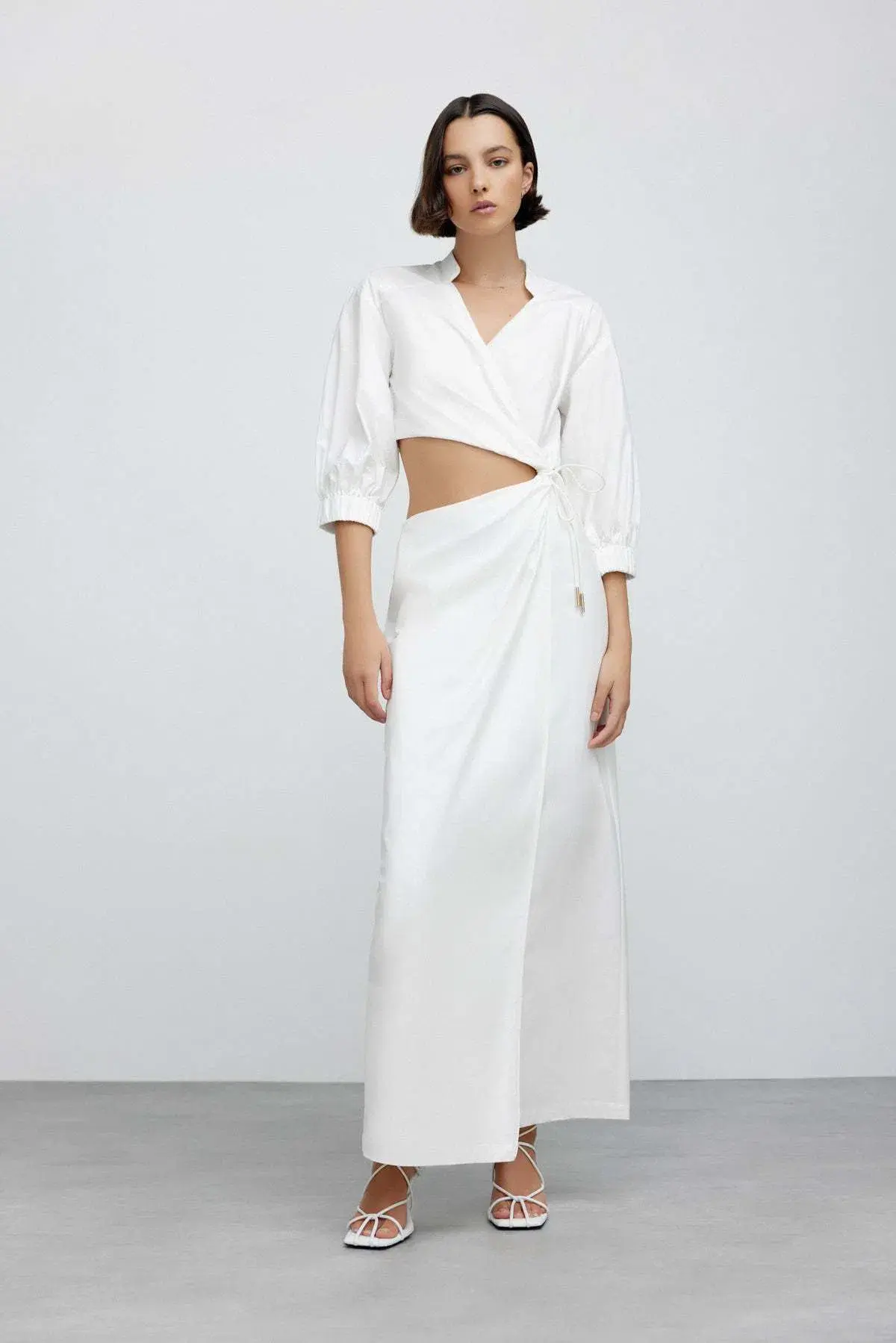 Significant Other Kara Midi Dress Ivory Size 6 - Image 1