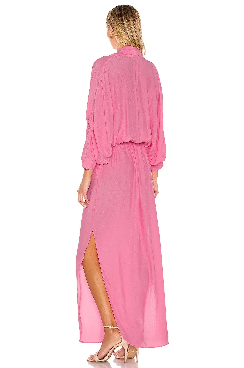 SWF Boutique Plunge Dress Floss Pink Size 6 - Image 3