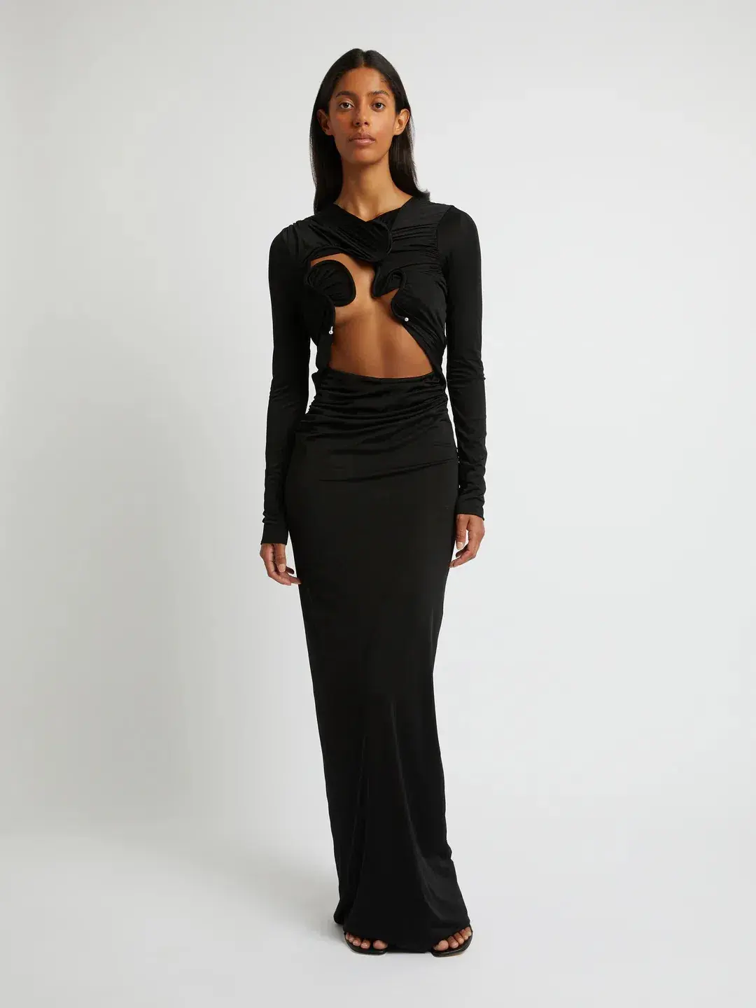 Christopher Esber Venus Long Sleeve Dress Black Size 8 / 8-10 AU - Image 1