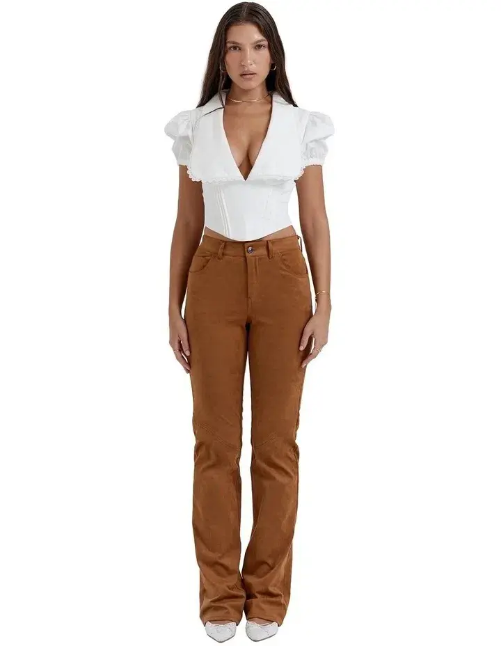 House of CB Augusta Pin Tuck Top White Size S / AU 8 - Image 4