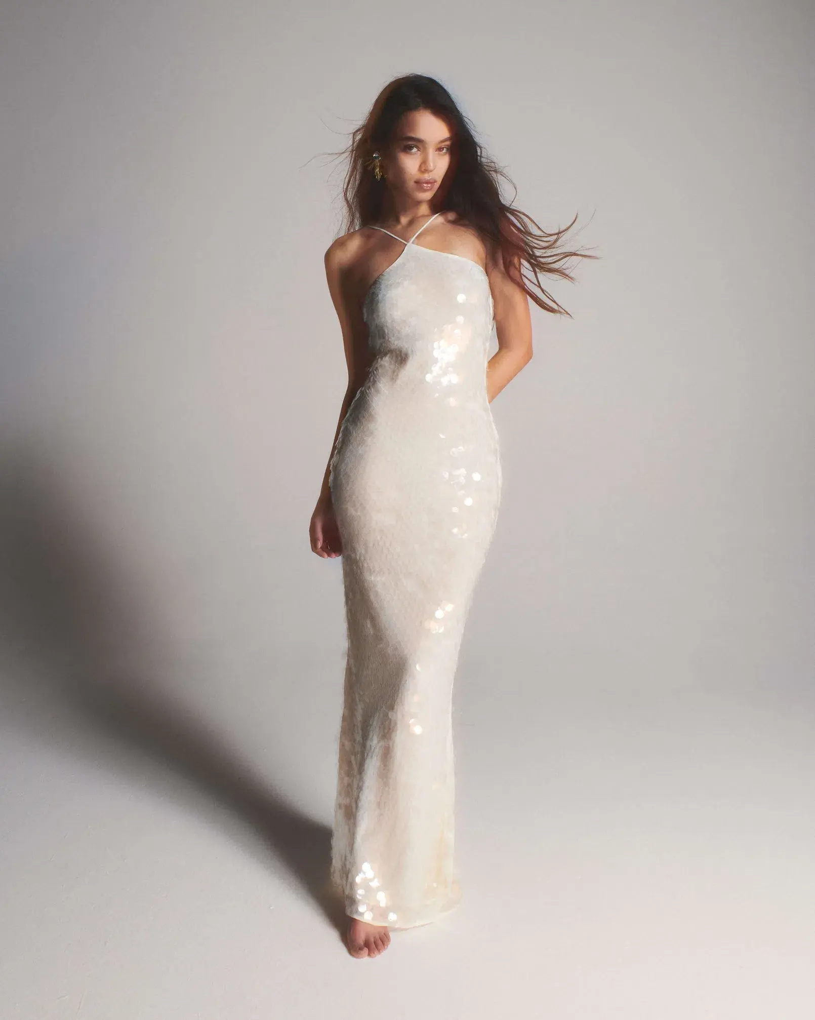 Rat & Boa Emmanuella Dress White Sequin Size XS / AU 6 - Image 1
