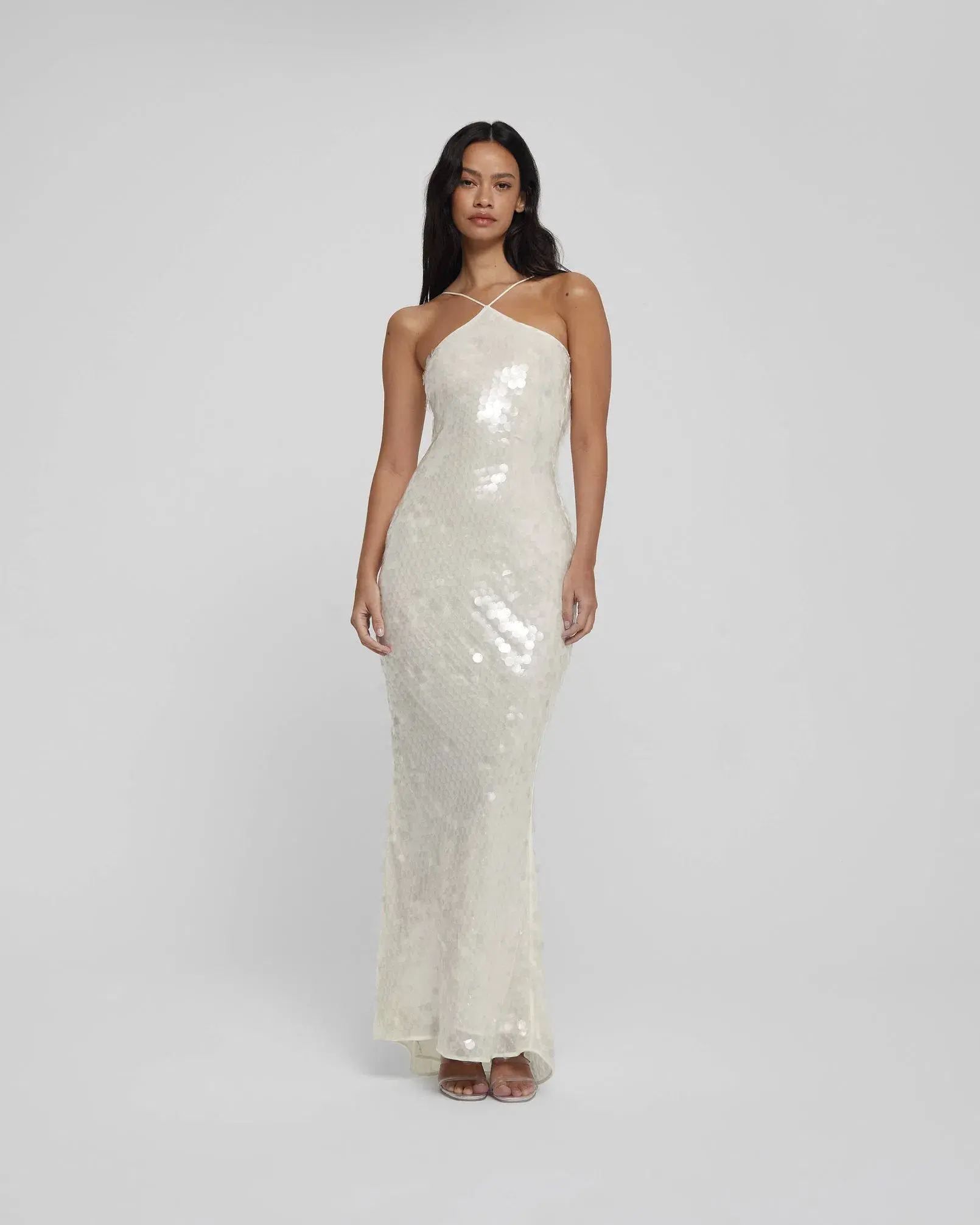 Rat & Boa Emmanuella Dress White Sequin Size XS / AU 6 - Image 2