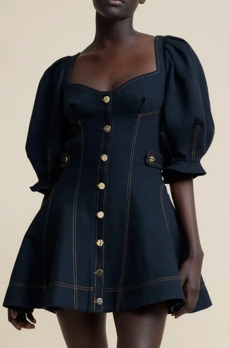 Acler Brookman Dress Blue Size 10 - Image 2
