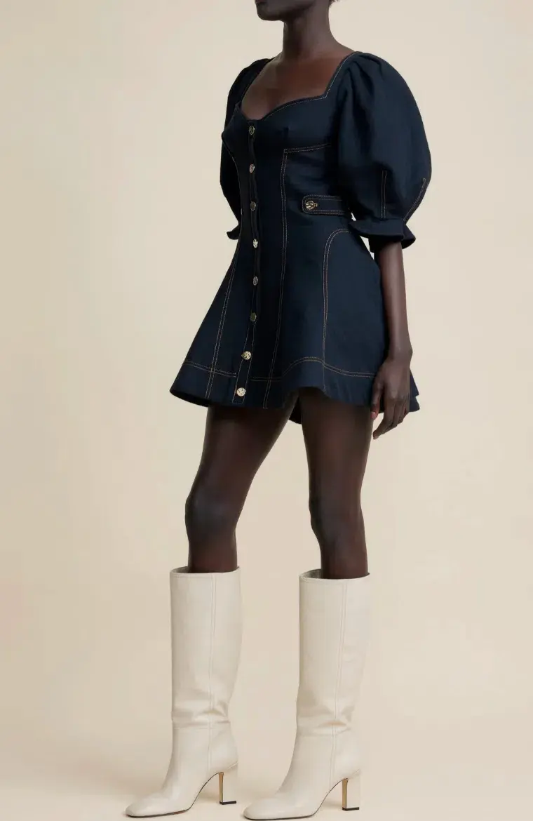 Acler Brookman Dress Blue Size 10 - Image 1