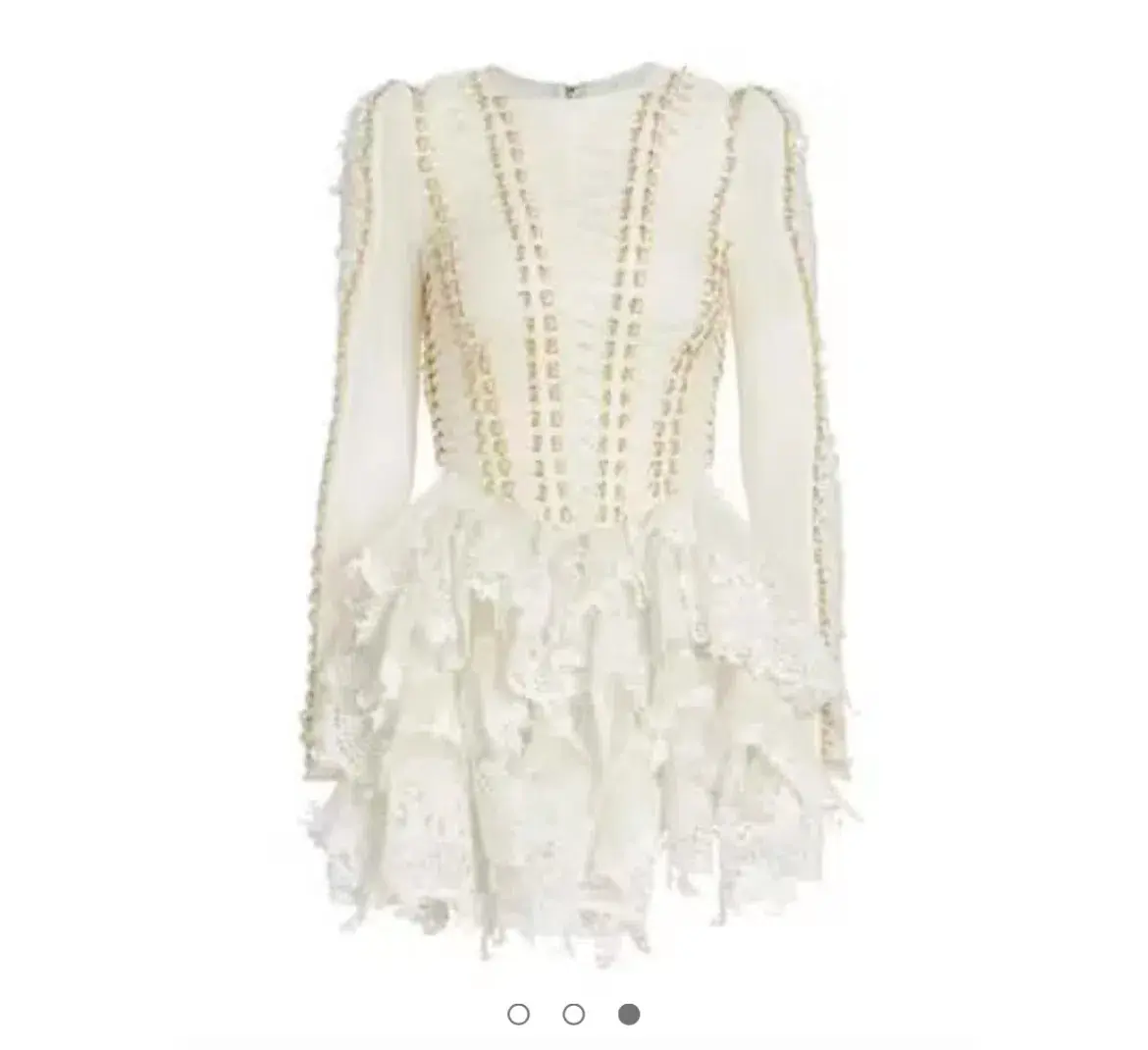 Zimmermann Coaster Corset Laced Dress in Natural Size 0/ Au 8 - Image 4